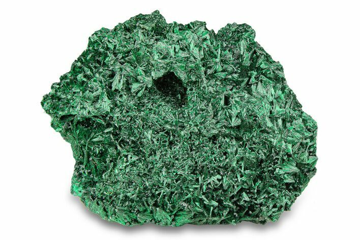 Fibrous Malachite Crystal Cluster - DR Congo #294655
